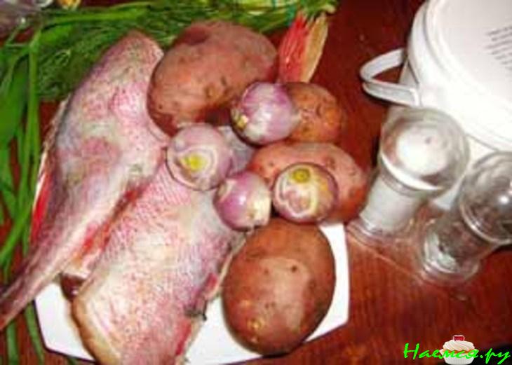 Уха по-татарски в горшочках