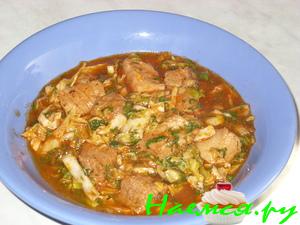 Капуста тушеная со свининой Капуста тушеная со свининой