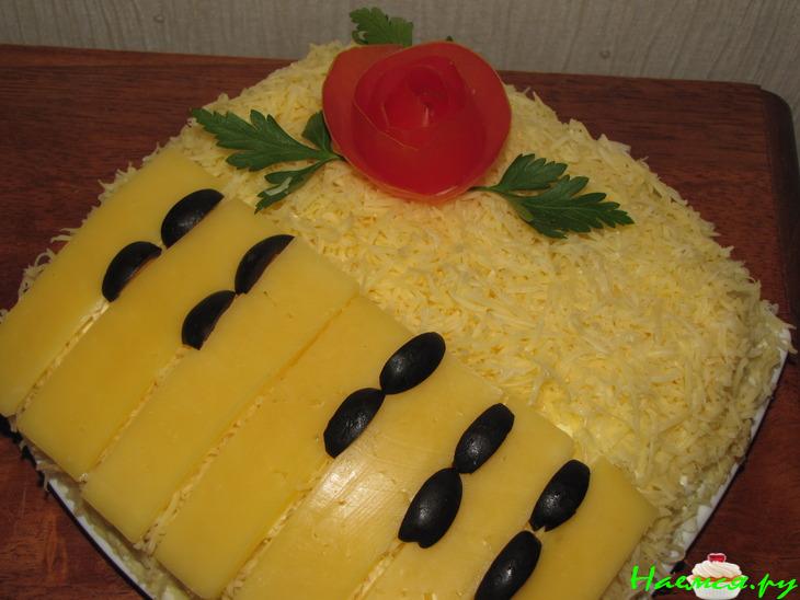 Салат "Рояль-мимоза"