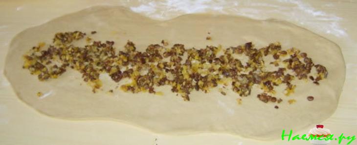 Пирог "Косичка с розами"