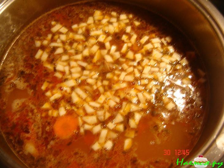 Суп перловый шотландский