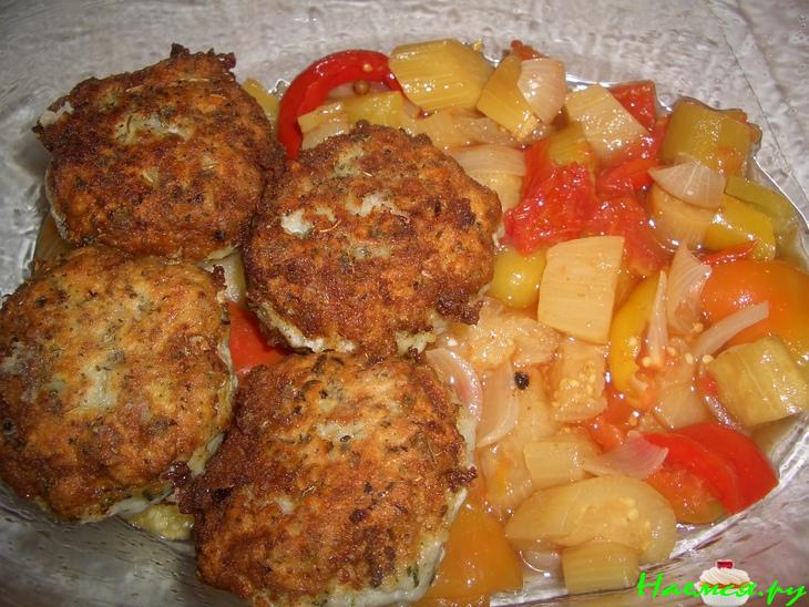 Рыбные тефтели с лечо