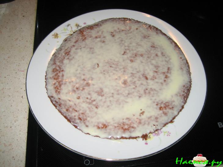 Торт "Наслаждение" со сгущенкой и шоколадом