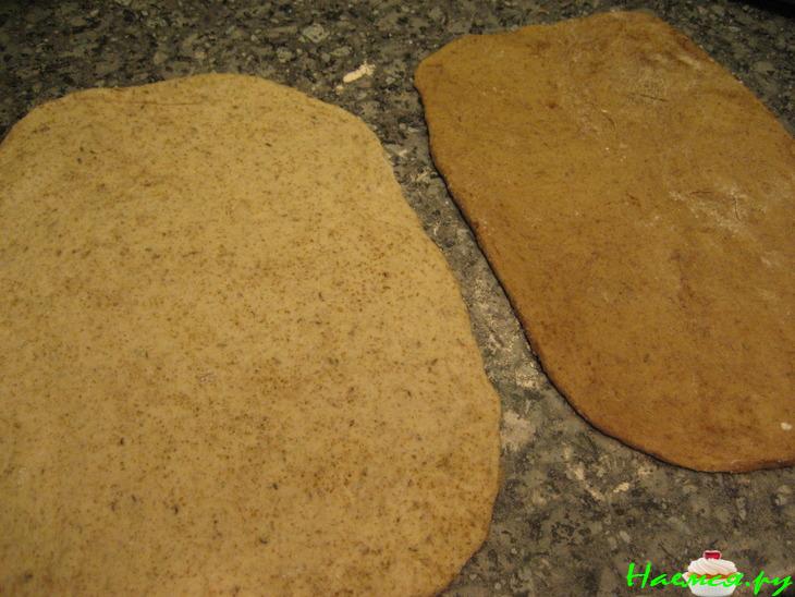 Мраморный ржаной хлеб