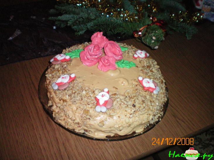 Торт Ореховый с кремом из вареной сгущенки