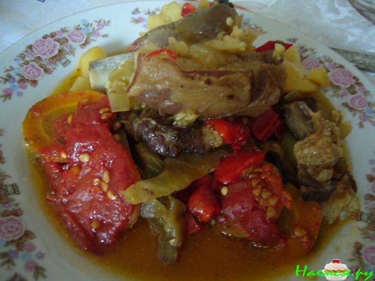 Чанахи с бараньеми ребрышками