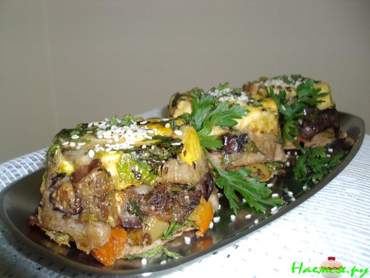 Овощные башенки