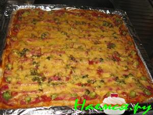 Вкуснейшая пицца на тонком кефирном тесте Вкуснейшая пицца на тонком кефирном тесте