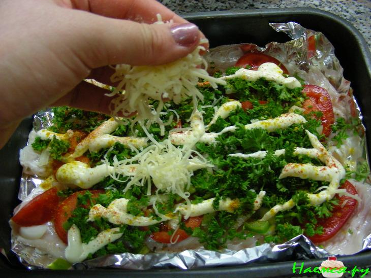 Курочка под снегом