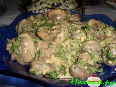 Тушеные грибы в горчичном соусе