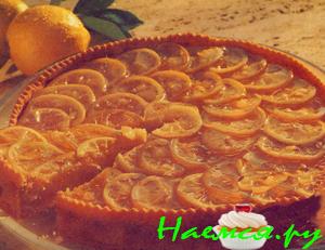 Лимонный пирог с миндалем