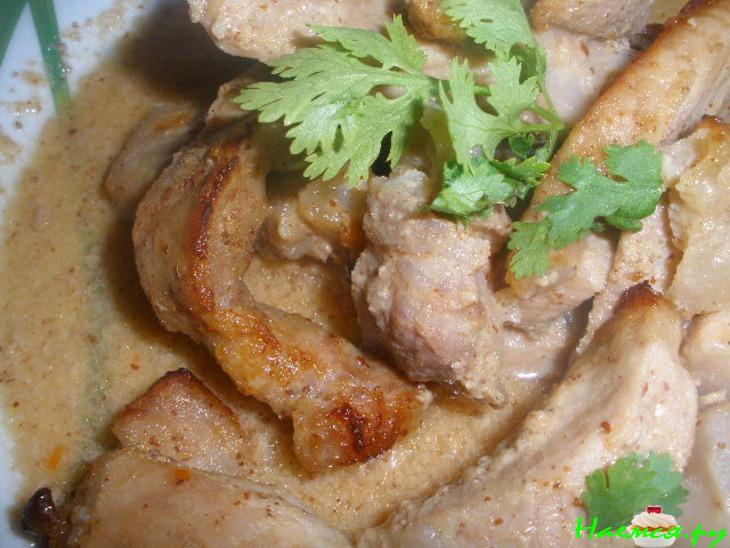 Свинина, запеченная в хреново-горчичном соусе&nbsp; 