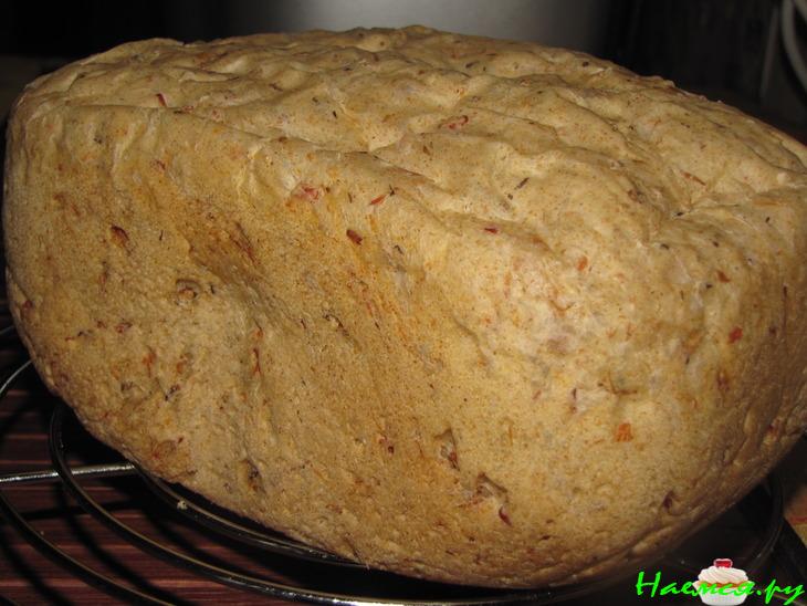Хлеб с беконом, шампиньонами и луком (в хлебопечке)