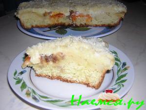 Манник с творожно-фруктовой начинкой Манник с творожно-фруктовой начинкой