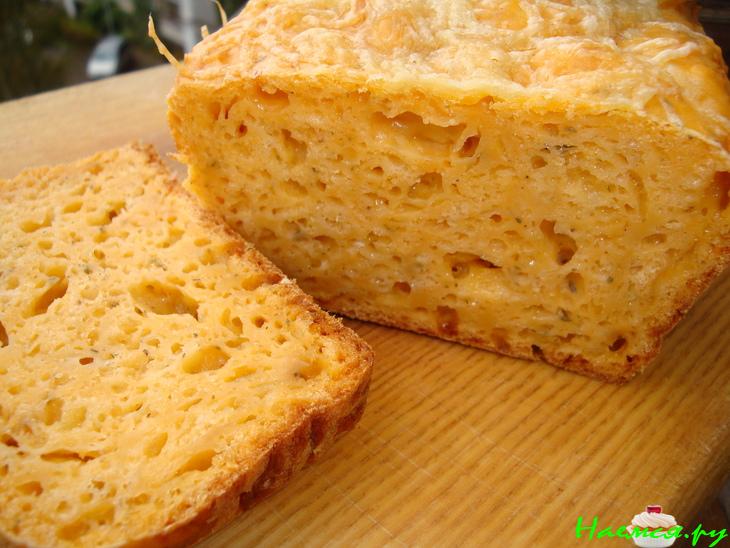 Сырный хлеб на пиве, без дрожжей