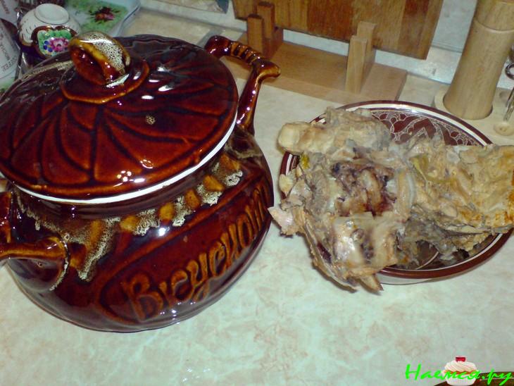 Похлебка ярославская с блинчиками по-волховски