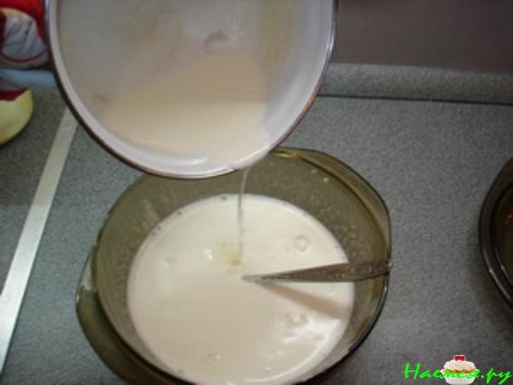 Молочный сладкий суп с клецками