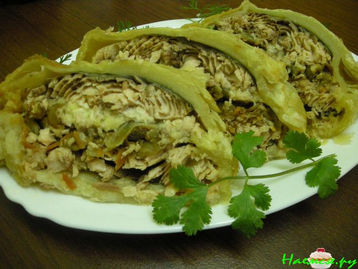 Рыбка в слоёном тесте