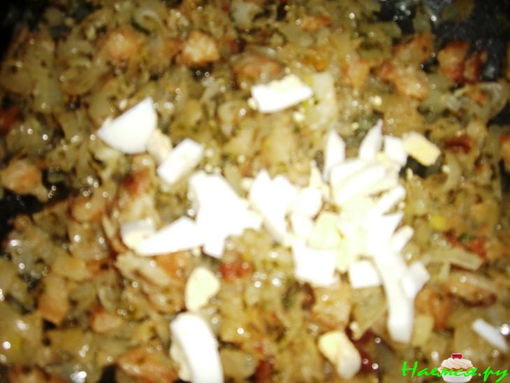 Открытый пирог с луком