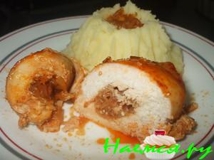 Куринное филе с начиночкой Куринное филе с начиночкой