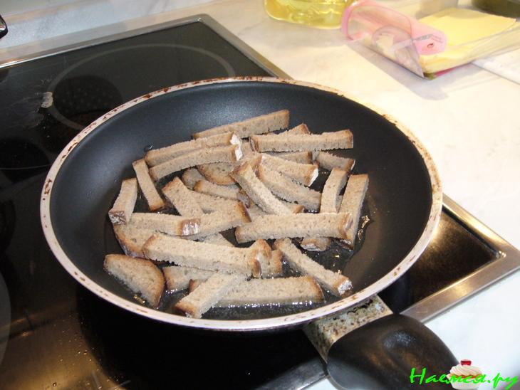 Заkусkа сырная с ржаным хлебом