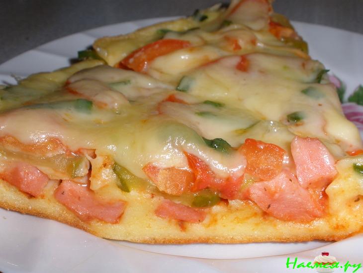 Пицца "Минутка" (оливки, ветчина...) Пицца "Минутка" (оливки, ветчина...)