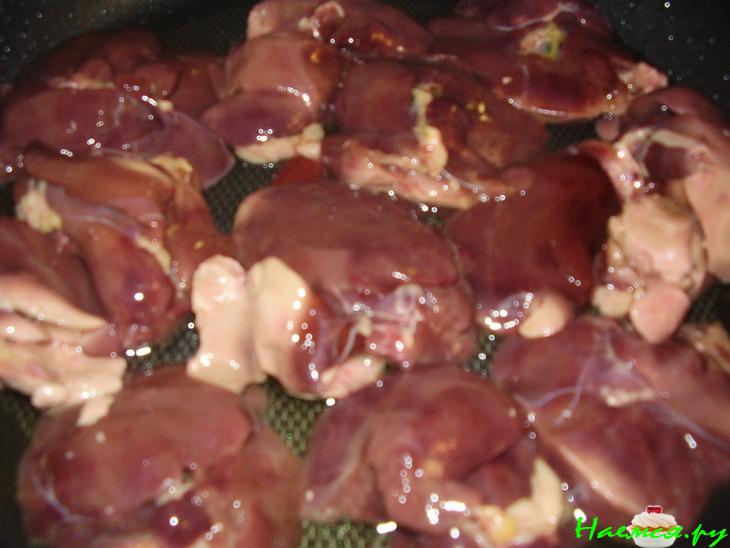 Пирог с куриной печенкой Пирог с куриной печенкой