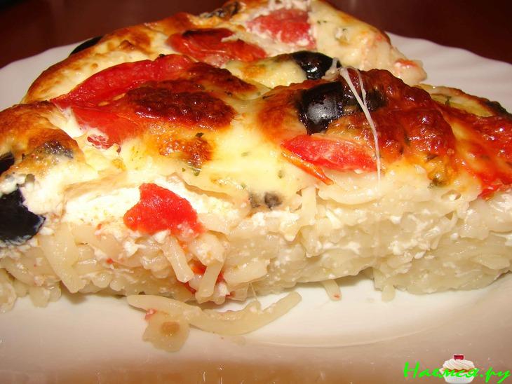 Макаронная запеканка - пицца Макаронная запеканка - пицца