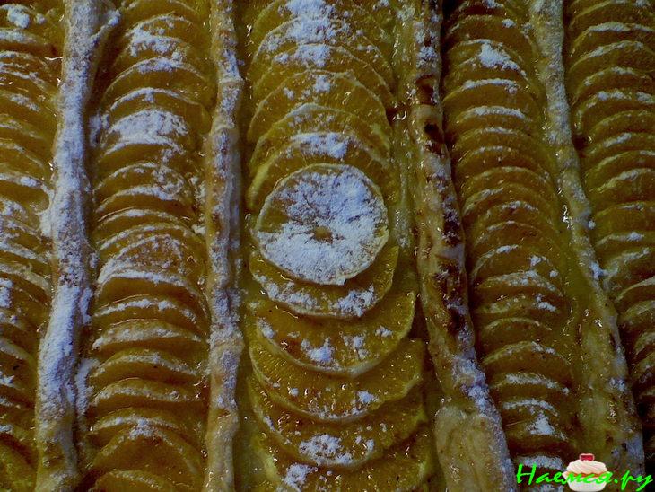 "Цитрусовый рай" (слоёный пирожок)