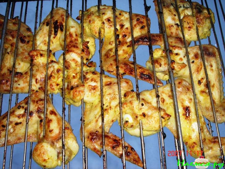 Шашлык из свинины и крылышек Шашлык из свинины и крылышек