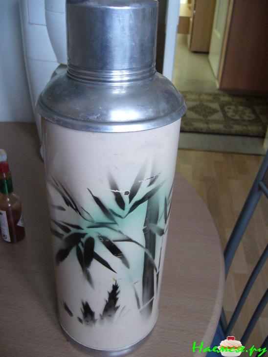 Топлёное молоко в термосе