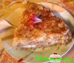 Яблочный пирог в лимонной глазури (необычный)