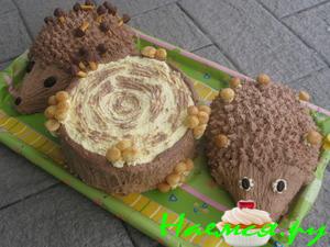 Торт из заварных шариков 'Равнодушных нет'