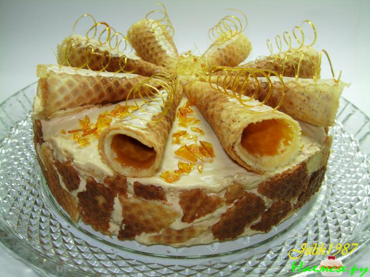 Торт "Вафельная мельница" Торт "Вафельная мельница"