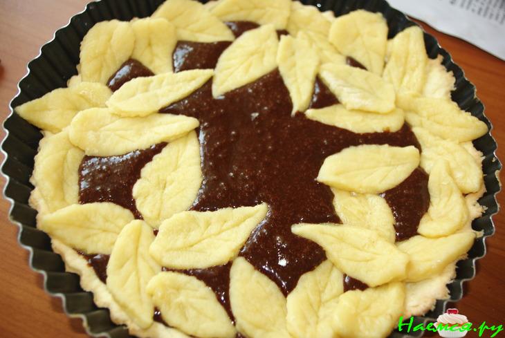 Теплый пирог с шоколадом