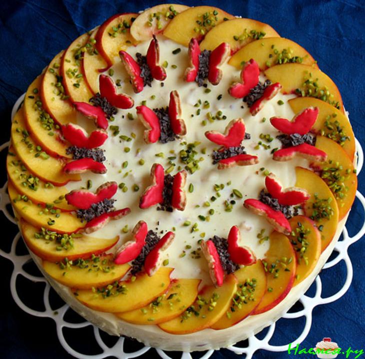 Торт "Лето" (Манго-нектариновый чизкейк)