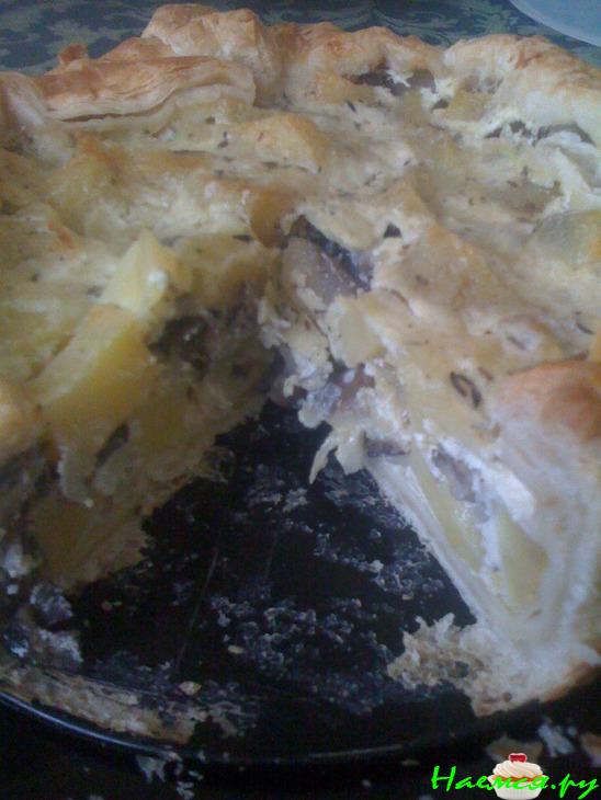 Пирог картофельный с грибами Пирог картофельный с грибами