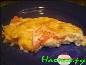 Куриная отбивная с чесноком и сыром