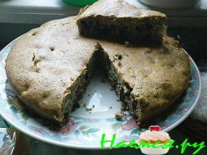 Кекс с маком и черносливом