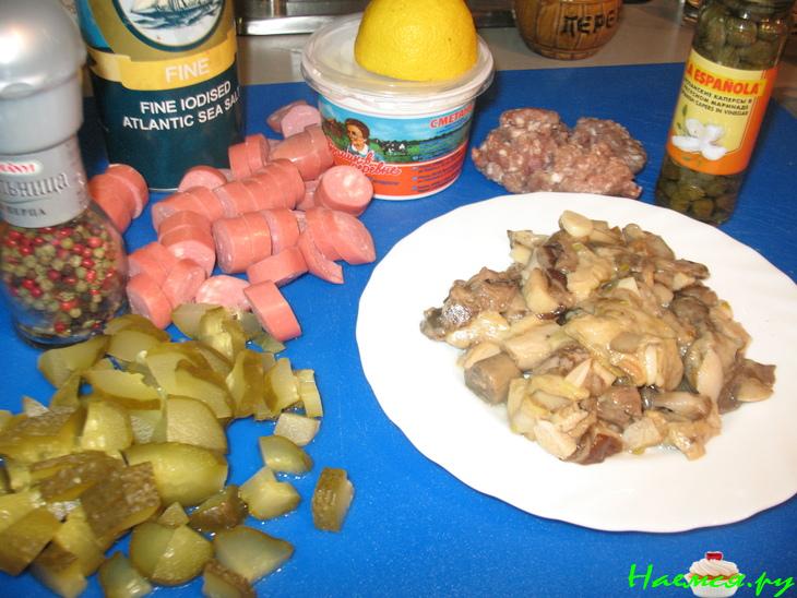 Солянка "Опохмелочная" с белыми грибами