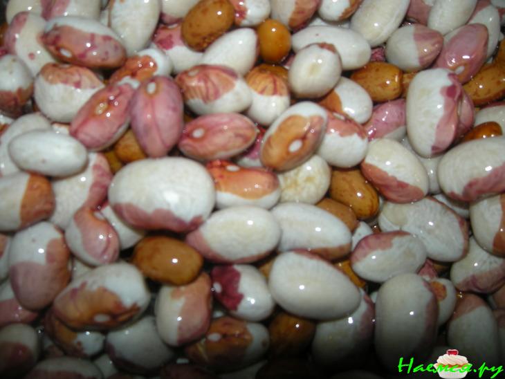 Лобио с грибами