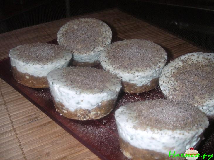Мятно-творожные пирожные (чизкейки)
