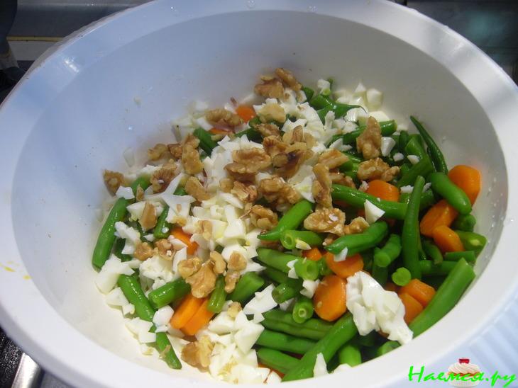 Картофельный салат со стручковой фасолью