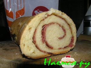 Батон с салями