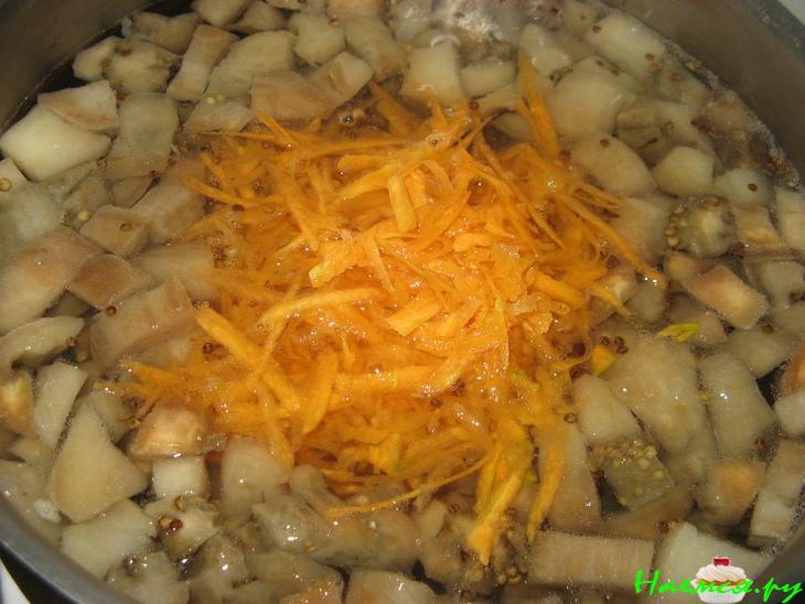 Суп из баклажанов с сыром