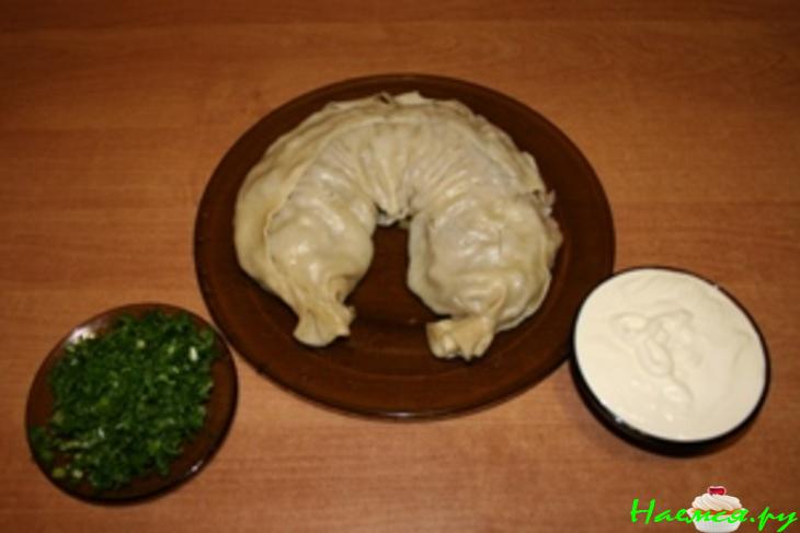 Ханум с говяжьим фаршем и картофелем