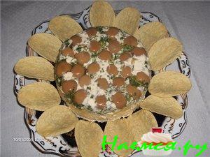 Куриный салат "Грибная полянка"&nbsp; 