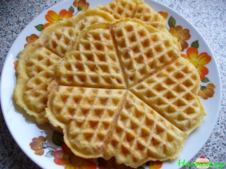 Сырные Вафли с ветчиной&nbsp;