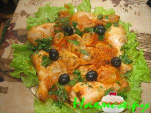 Луковый рулет с курицей