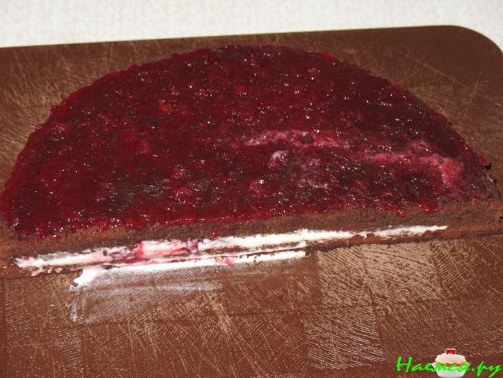 Шоколадный пирог с имбирем и тортик из него 